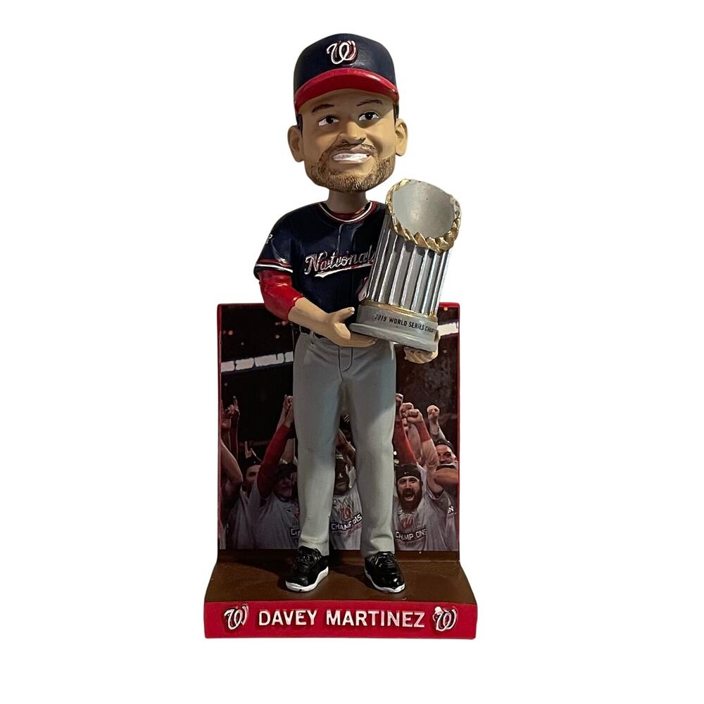 2020 Davey Martinez Bobblehead Washington Nationals 2019 World Series Champions